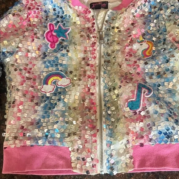 Sequin Unicorn and Music Note Jacket - Picture 4 of 4